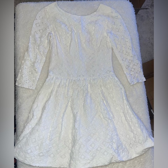 Lilly Pulitzer Bianca Flores Dress White 00 - Picture 2 of 10